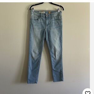 Pilcro And The Letterpress Anthropologie Wmn 28 Bella Light Wash Stet Ankle Jean
